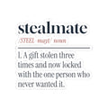 Funny White Elephant Sticker Stealmate Locked With The Wrong Person