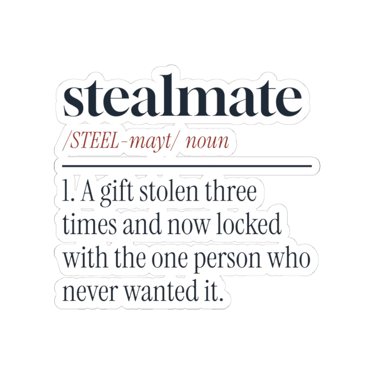 Funny White Elephant Sticker Stealmate Locked With The Wrong Person