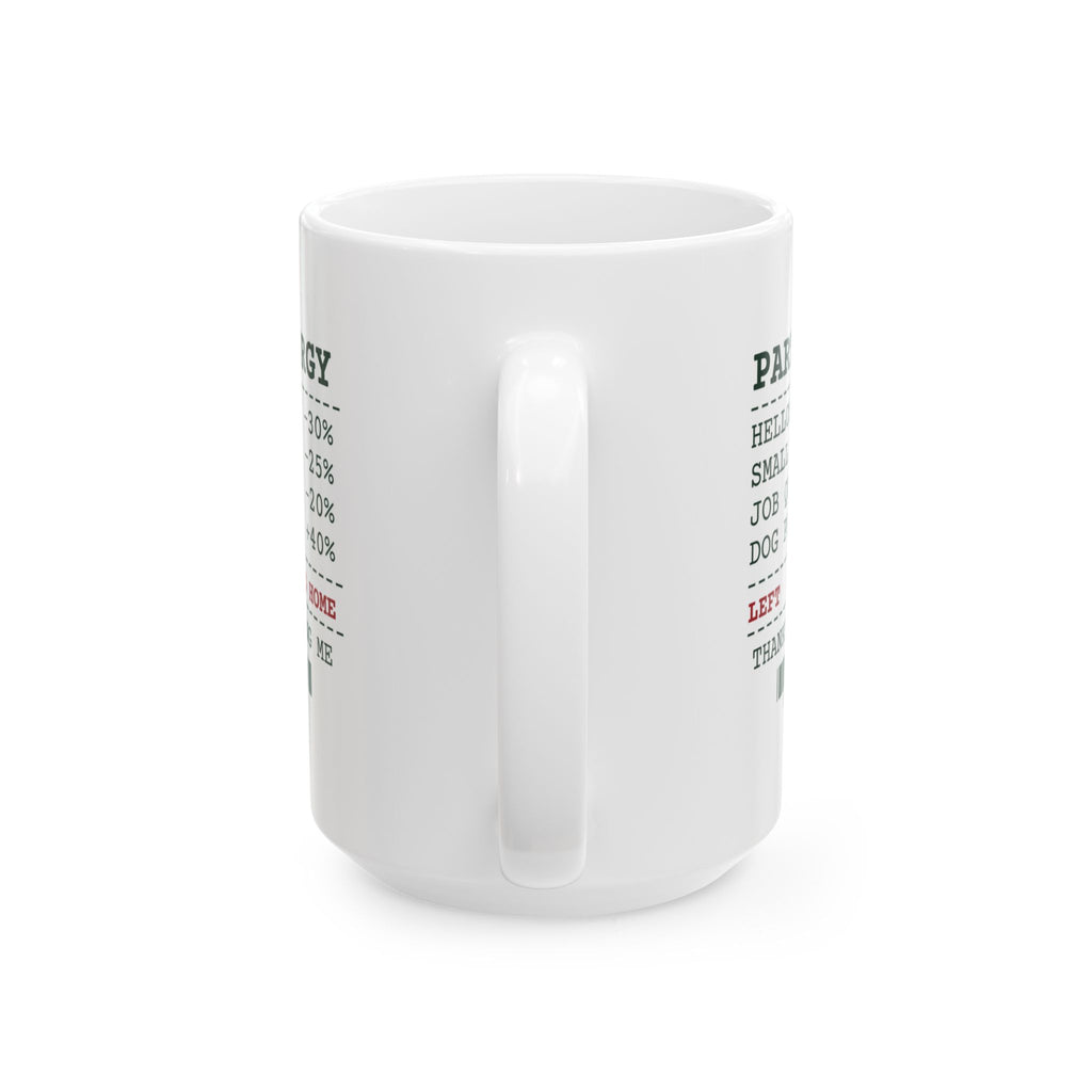 Funny Introvert Christmas Party Coffee Mug Party Energy Receipt