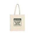 Funny Christmas Tote Bag Dad Has A Cord Plan Warning For Dad