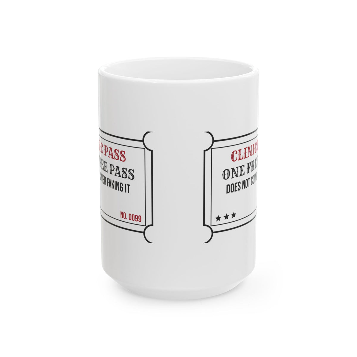 Funny School Nurse Coffee Mug Clinic Pass For School Nurses