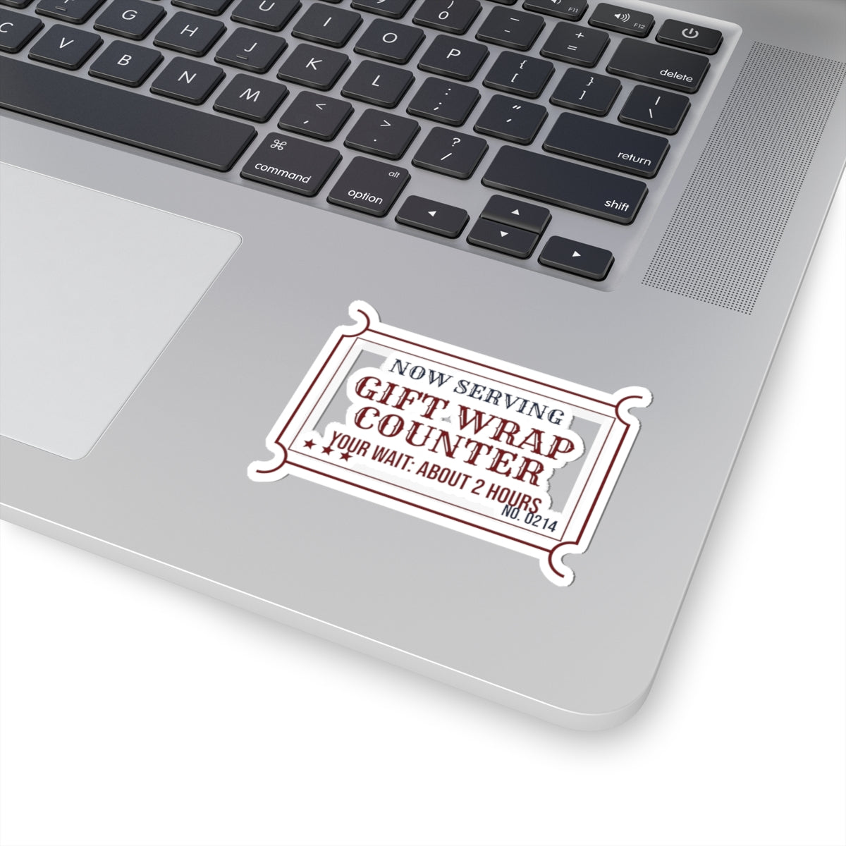 Funny Christmas Sticker Gift Wrap Counter Ticket For Holiday Shoppers