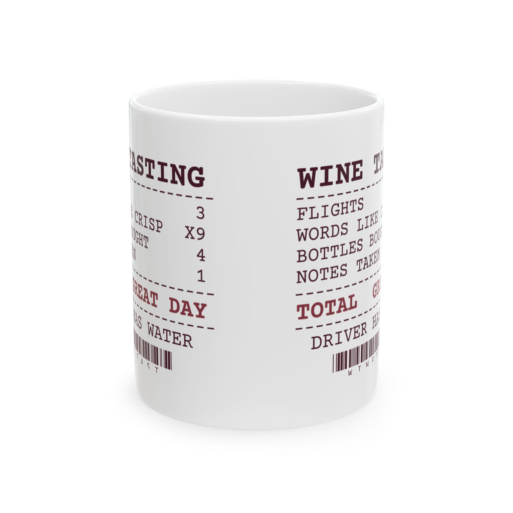 Funny Wine Lover Coffee Mug Bottles Bought 4 Notes Taken 1 Receipt