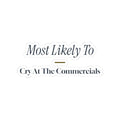 Funny Christmas Family Sticker Most Likely To Cry At The Commercials
