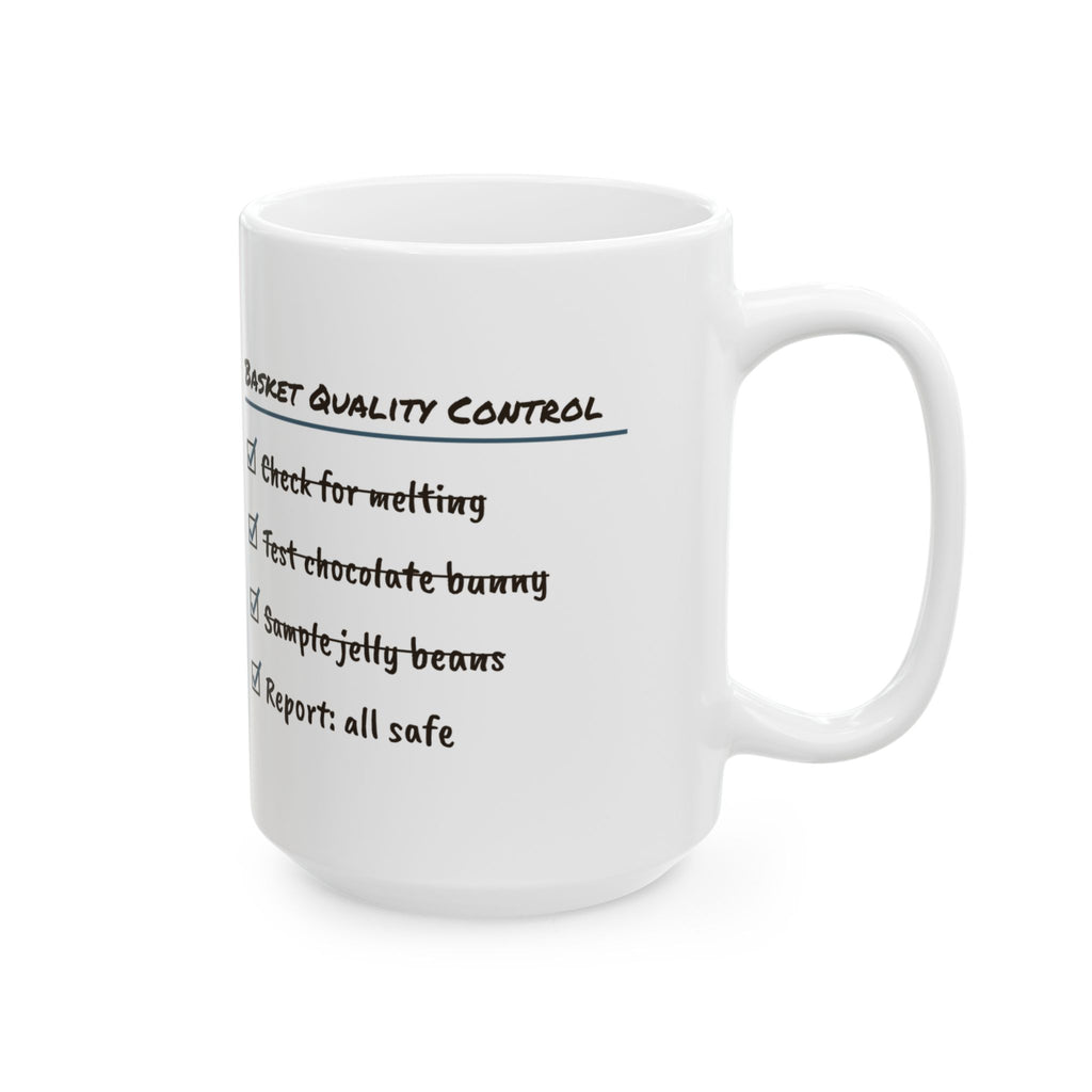 Funny Easter Basket Quality Control Coffee Mug For Parents
