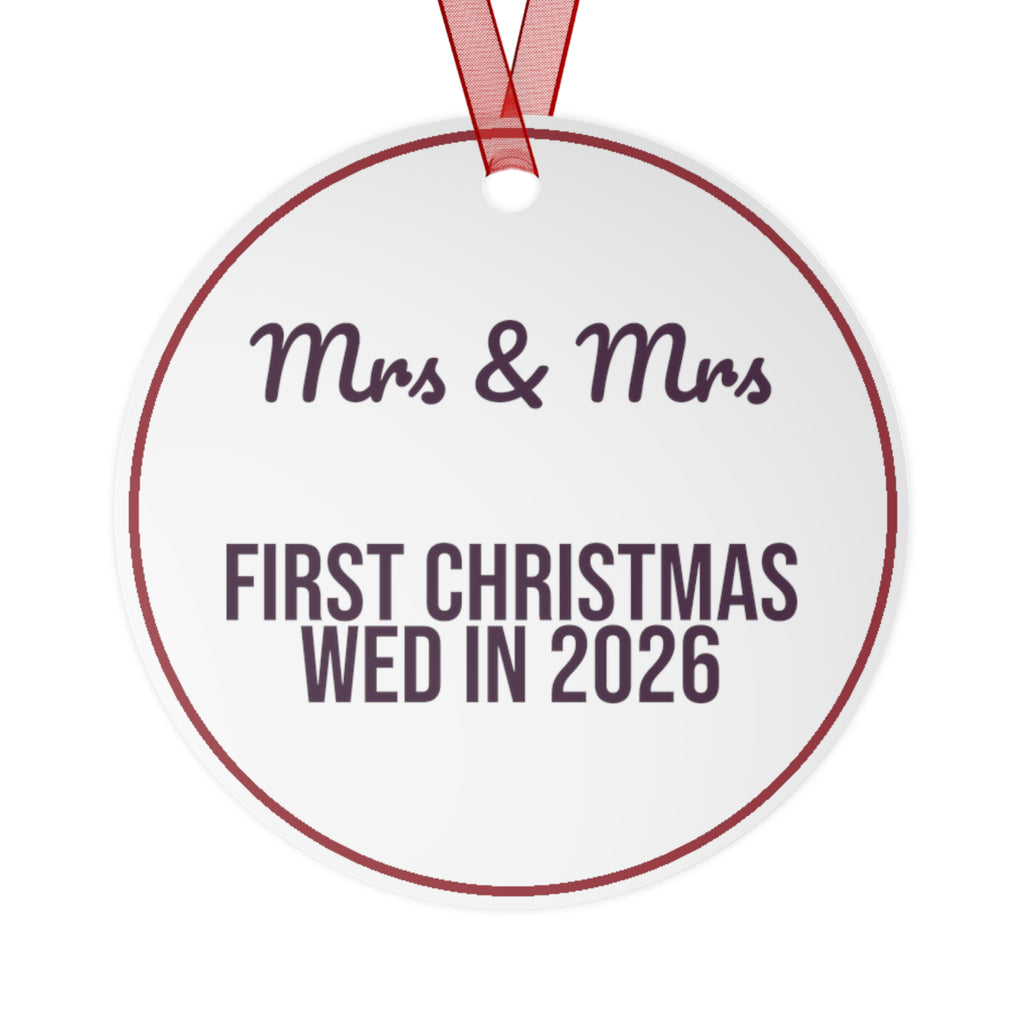 Christmas Ornament 2026 Mrs And Mrs First Christmas Wed In 2026