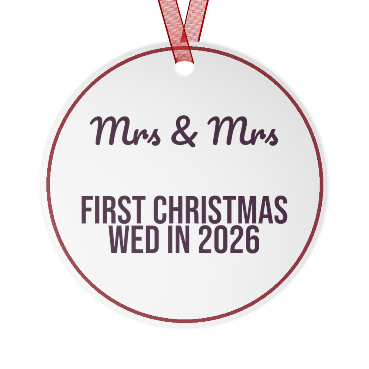 Christmas Ornament 2026 Mrs And Mrs First Christmas Wed In 2026
