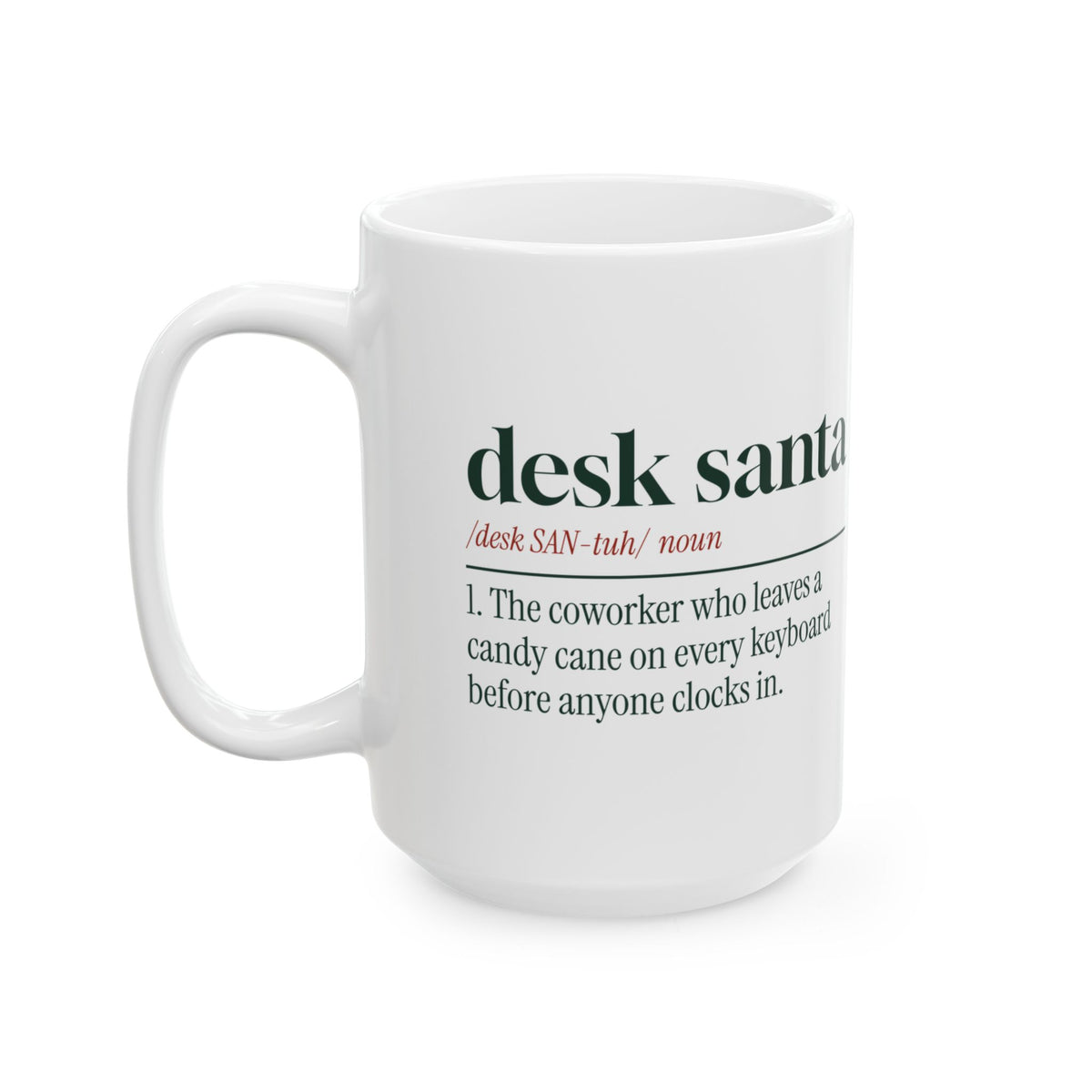 Funny Christmas Coworker Coffee Mug Desk Santa Dictionary Definition