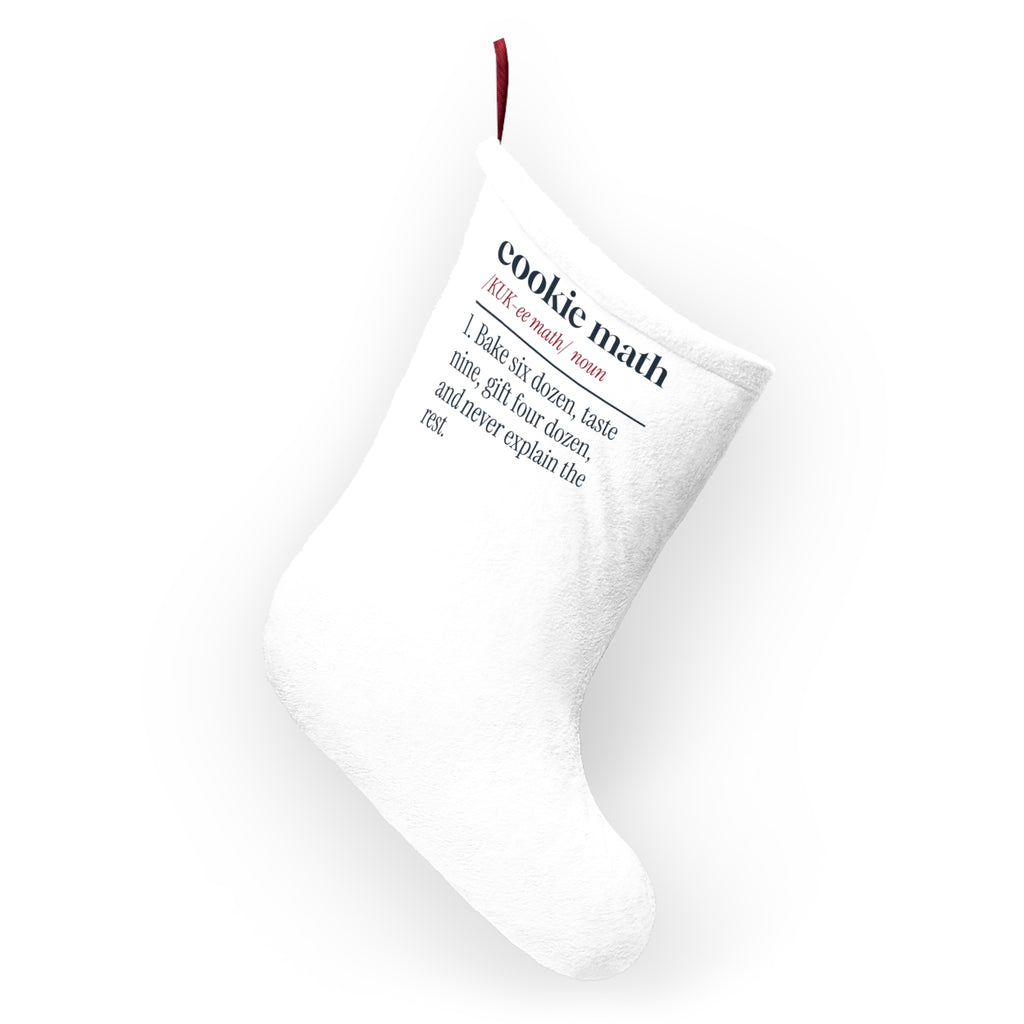 Funny Christmas Baking Christmas Stocking Cookie Math Dictionary Definition