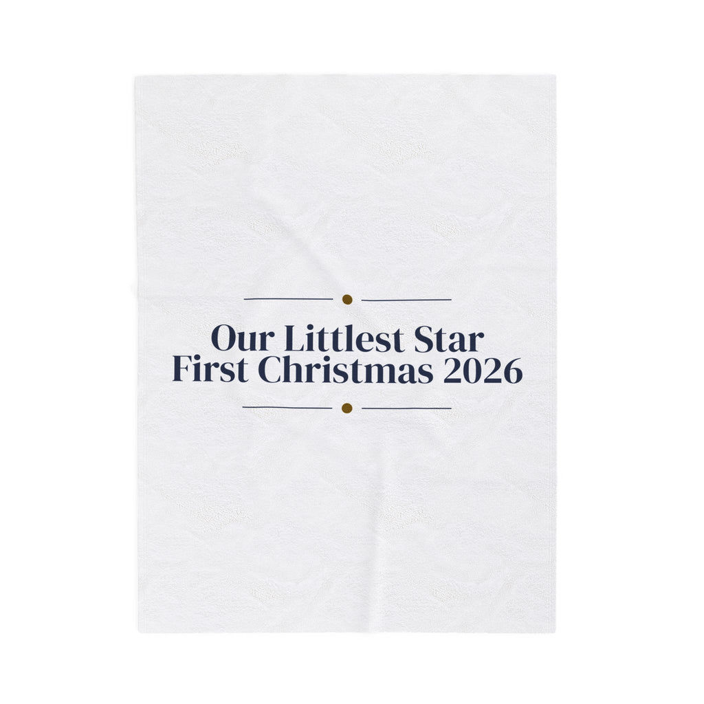 Christmas Throw Blanket Our Littlest Star First Christmas 2026