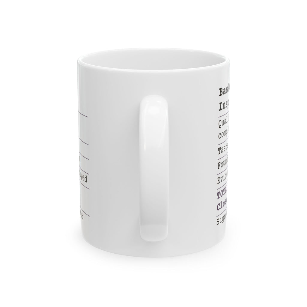 Funny Easter Candy Inspector Receipt Coffee Mug For Parents