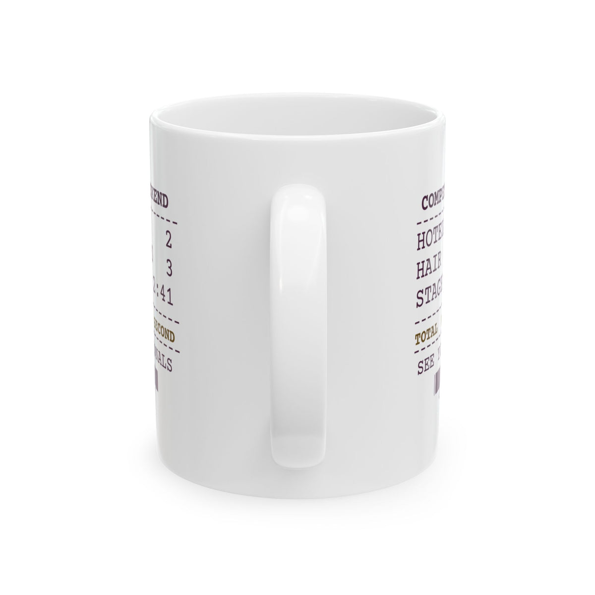 Funny Dance Mom Coffee Mug Two Hotel Nights For 2:41 On Stage Receipt
