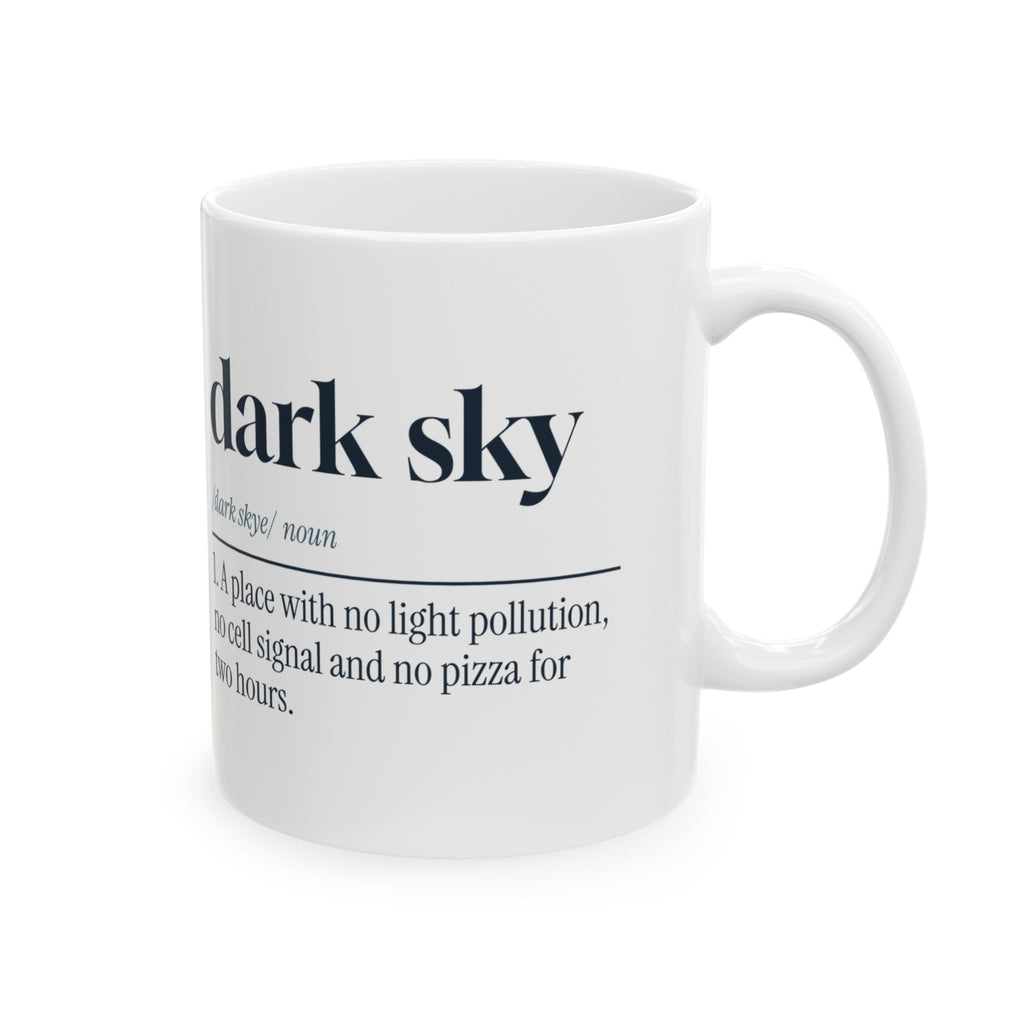 Funny Astronomy Coffee Mug Dark Sky Definition For Stargazers