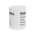 Funny Office Coffee Mug Video Call Checklist Talked On Mute