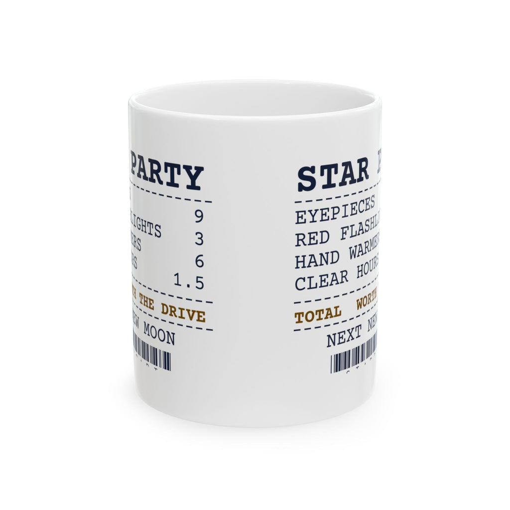 Funny Astronomer Mug Star Party Receipt Clear Hours