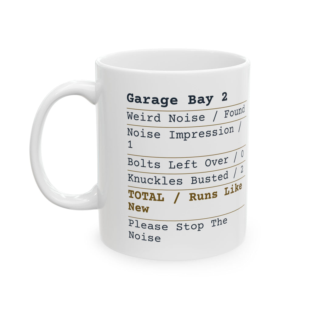 Funny Mechanic Coffee Mug Garage Receipt For Auto Mechanics
