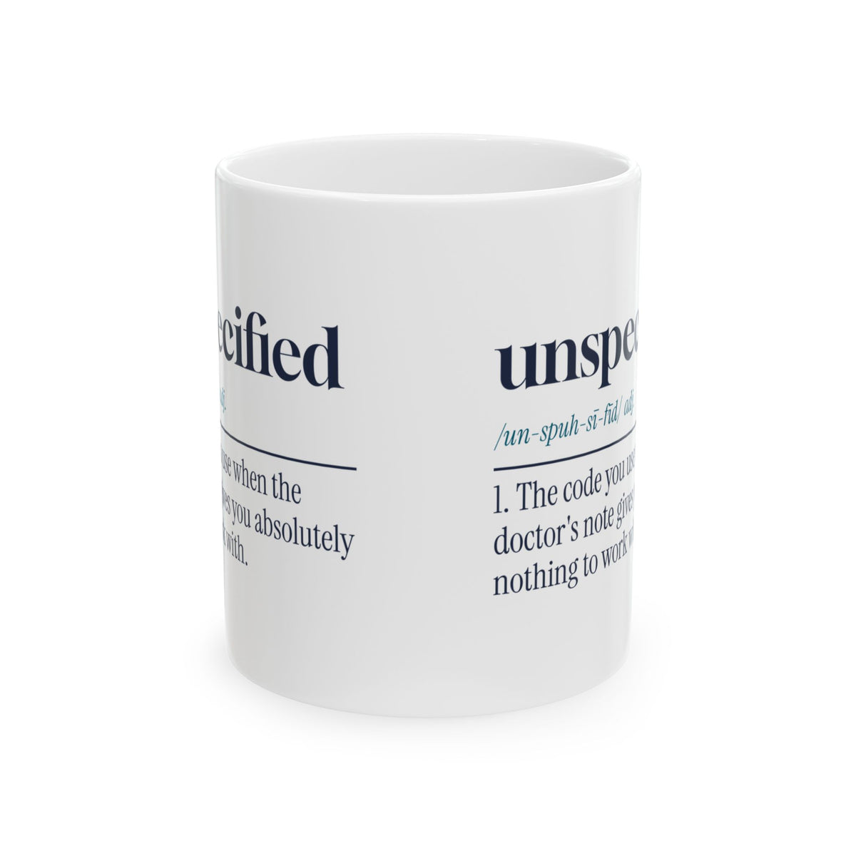 Medical Coder Coffee Mug Unspecified The Code