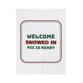 Christmas Throw Blanket Snowed In Pie Is Ready Cozy Sign