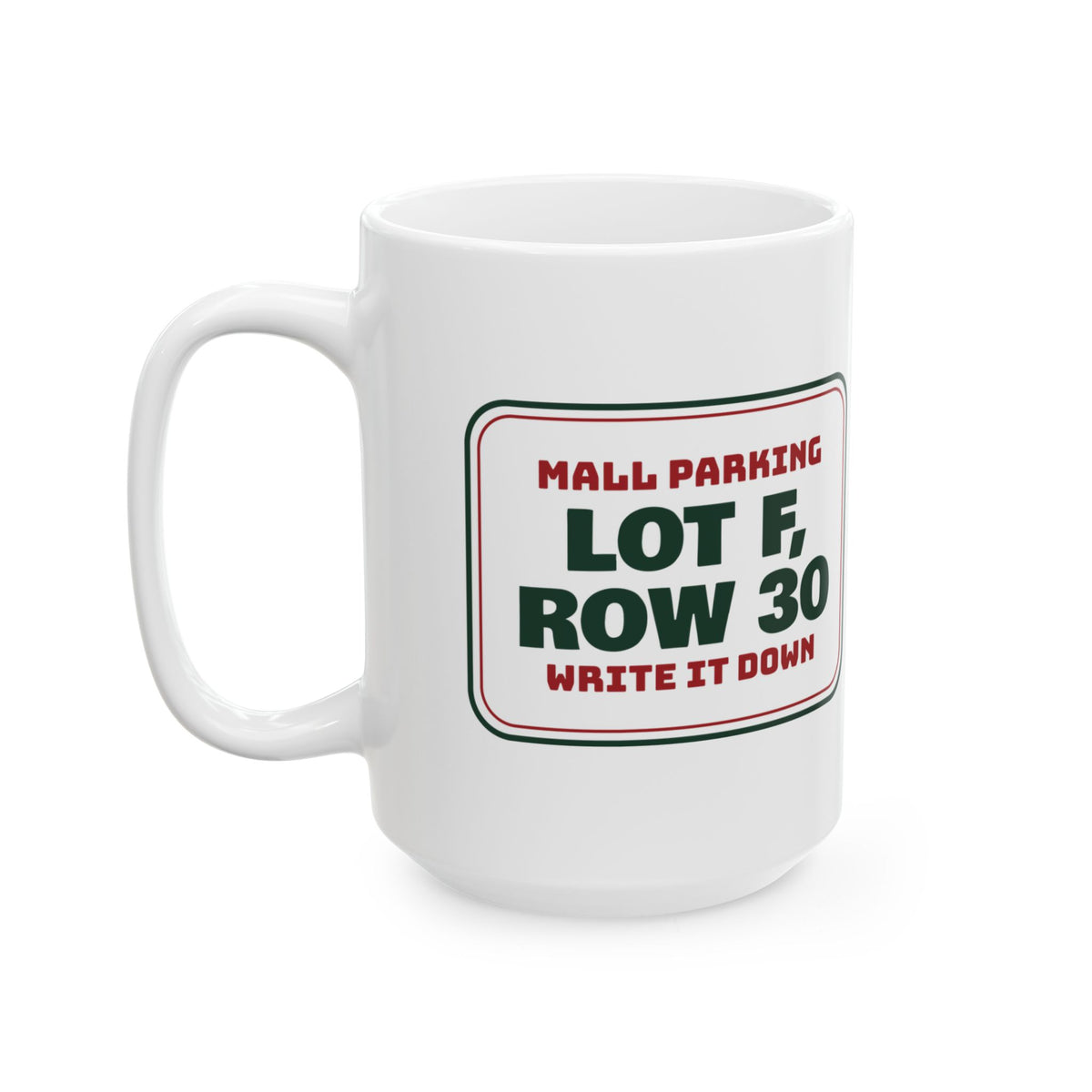 Funny Christmas Shopping Coffee Mug Lot F Row 30 Write It Down