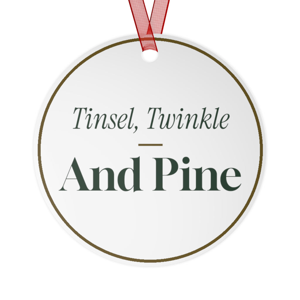 Christmas Ornament Tinsel Twinkle And Pine Classic