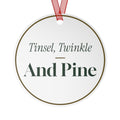 Christmas Ornament Tinsel Twinkle And Pine Classic