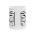 Funny Farmer Coffee Mug Harvest Facts Nutrition Label