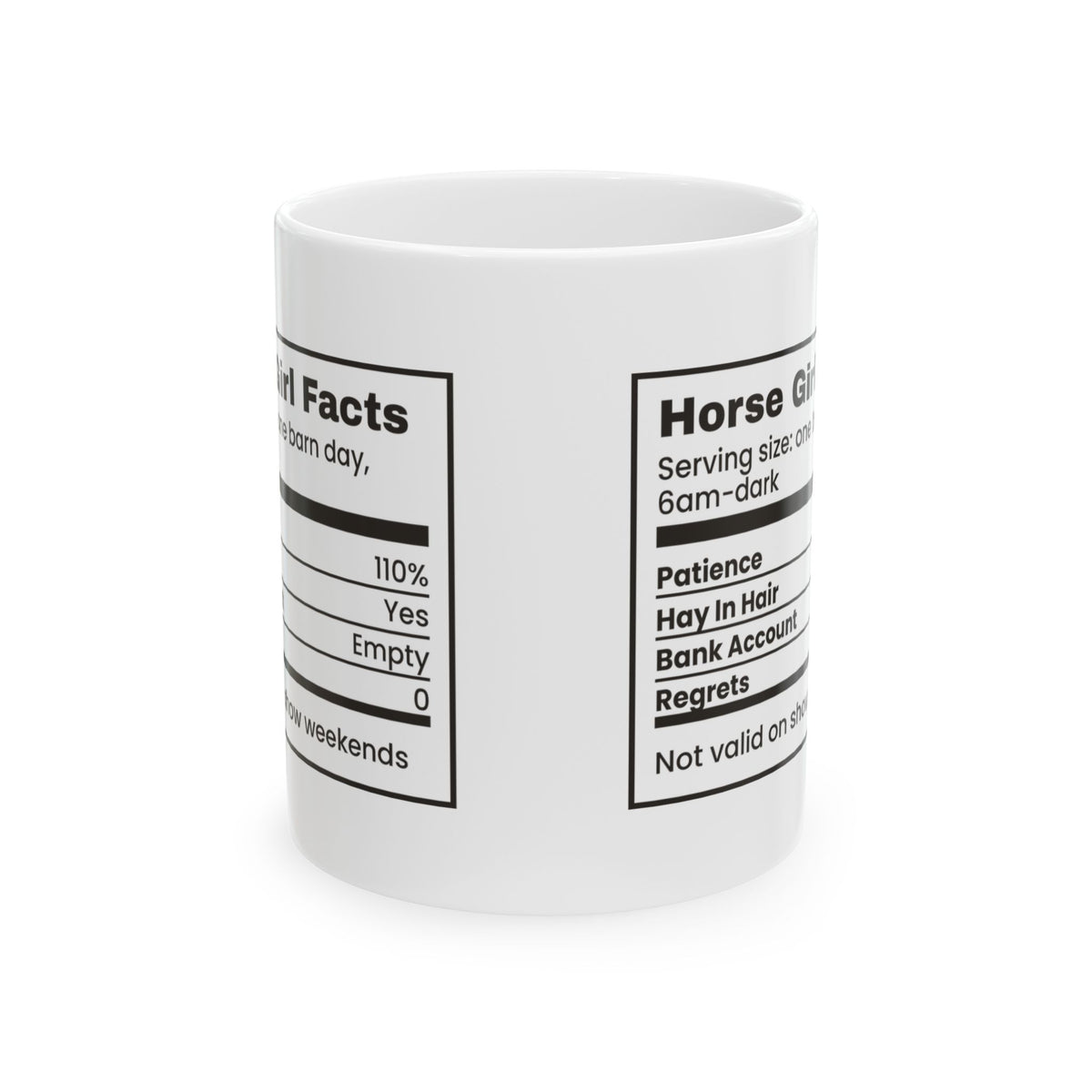 Horse Girl Coffee Mug Horse Girl Facts For Her