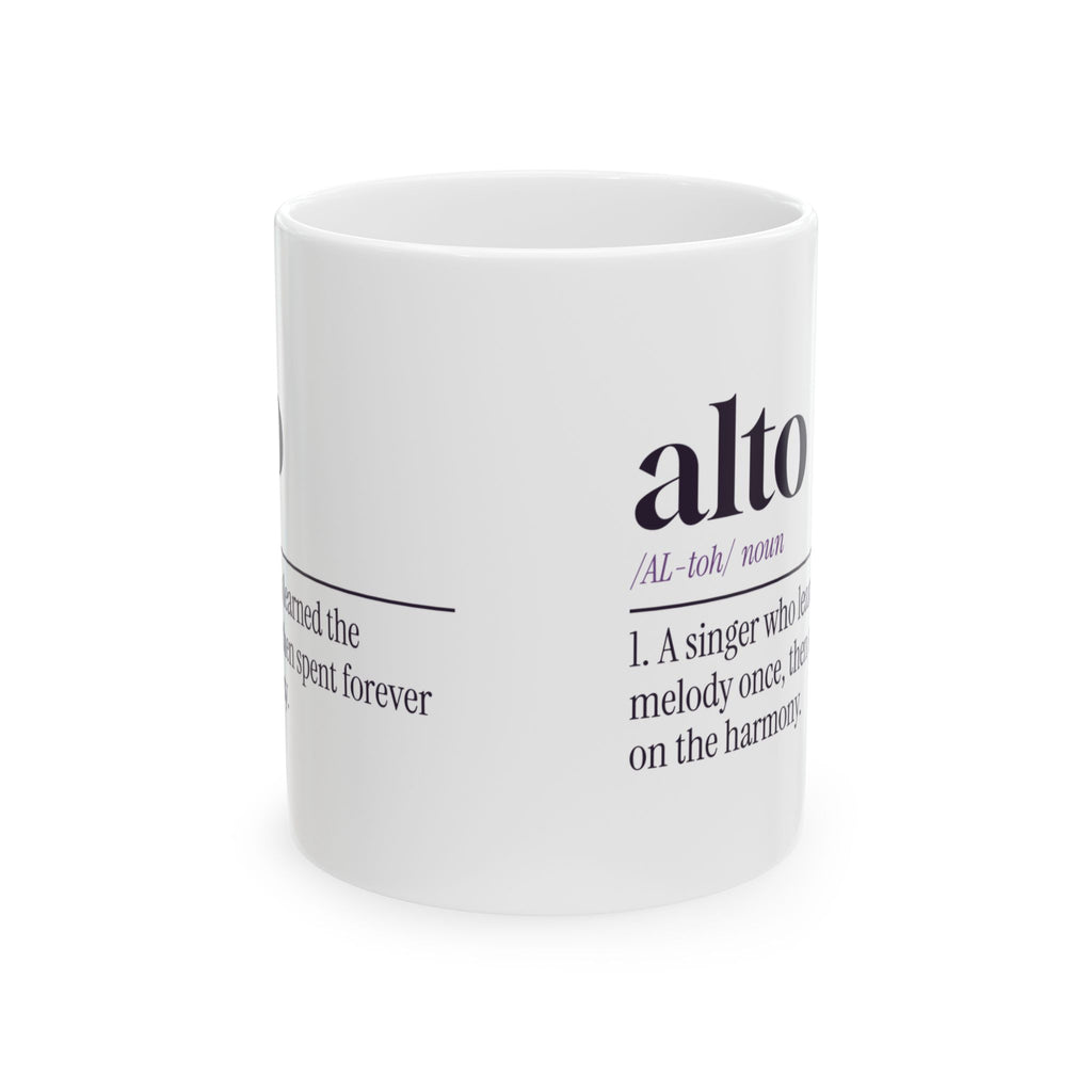 Funny Choir Coffee Mug Alto Dictionary Definition For Singers