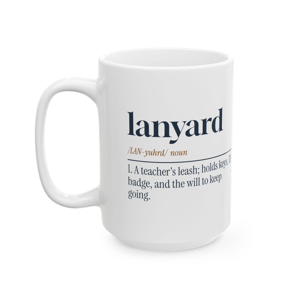 Funny Teacher Lanyard Coffee Mug Holds It All Together For Teachers