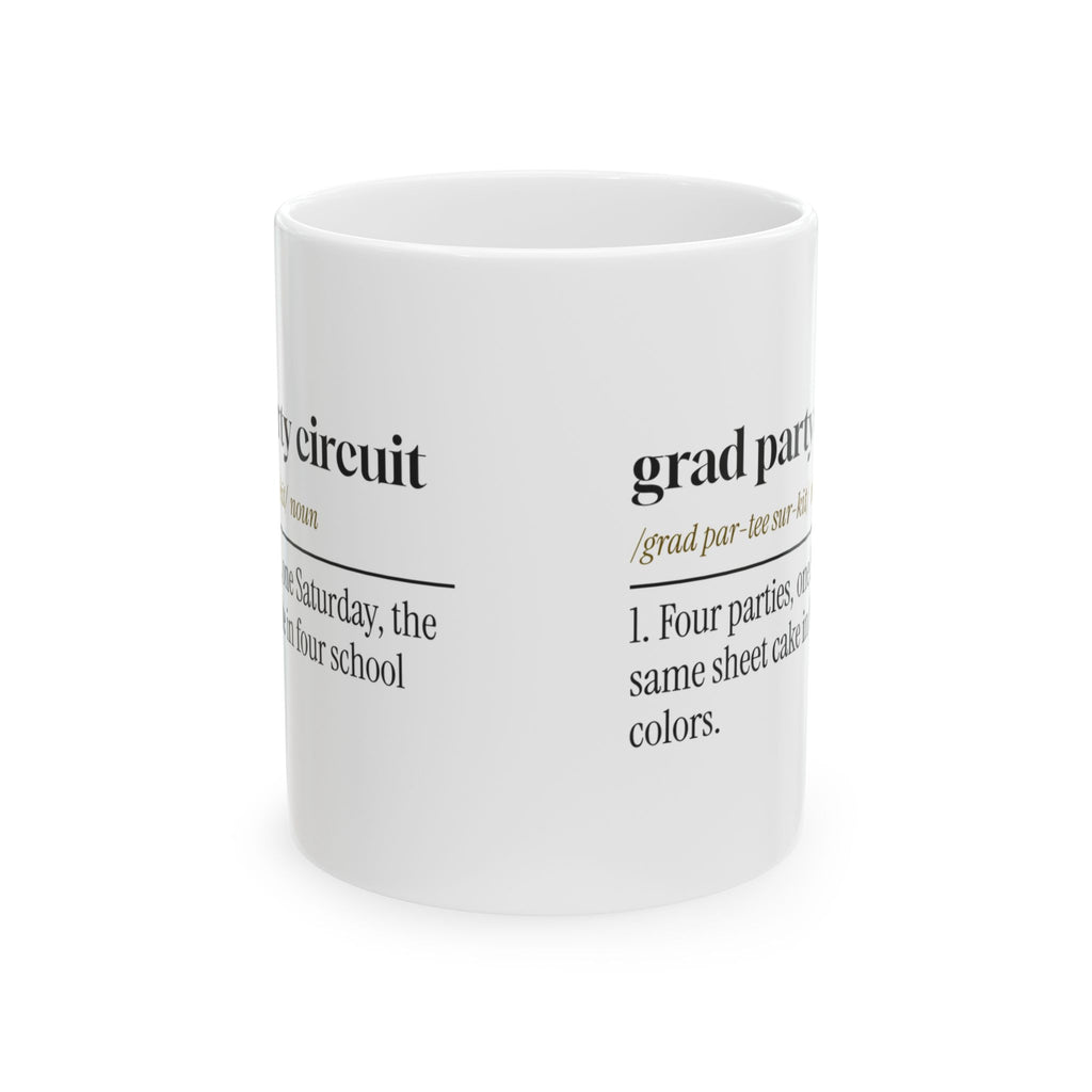 Funny Graduation Coffee Mug Grad Party Circuit Dictionary High School
