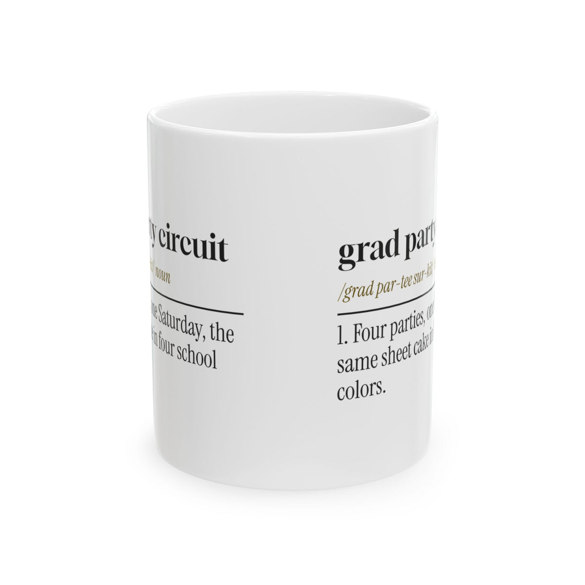 Funny Graduation Coffee Mug Grad Party Circuit Dictionary High School