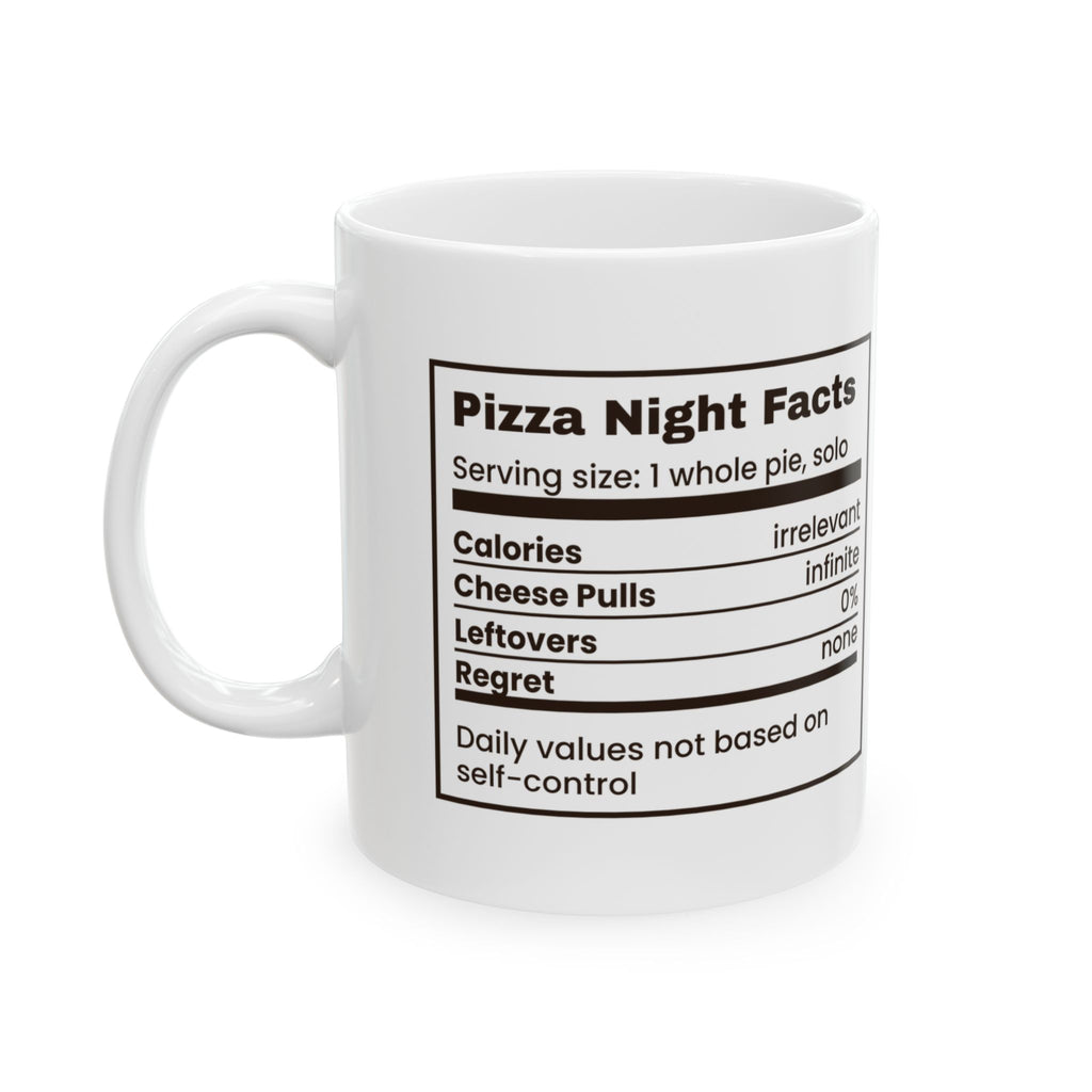 Pizza Night Coffee Mug "Regret 0%"