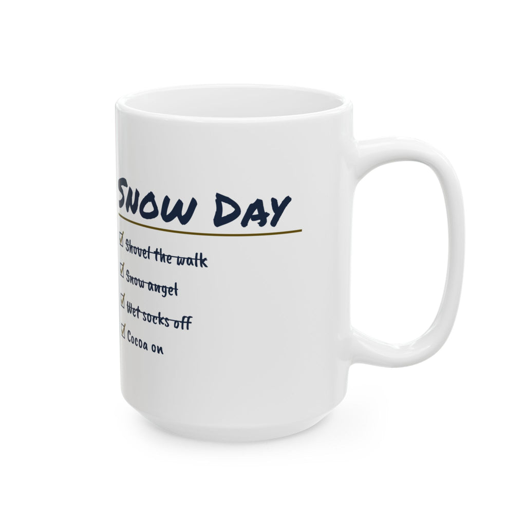 Hot Cocoa Coffee Mug Wet Socks Off Cocoa On Snow Day Checklist
