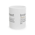 Funny Nurse Mug Brain Sheet Dictionary Definition