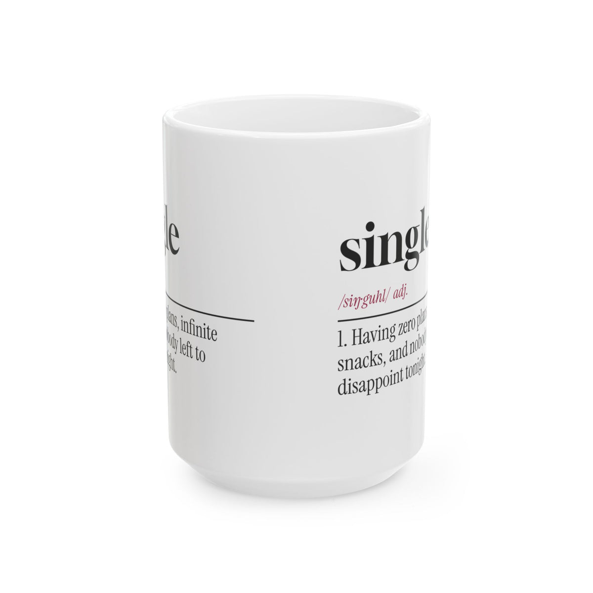 Funny Single Coffee Mug Zero Plans Infinite Snacks For Her Him