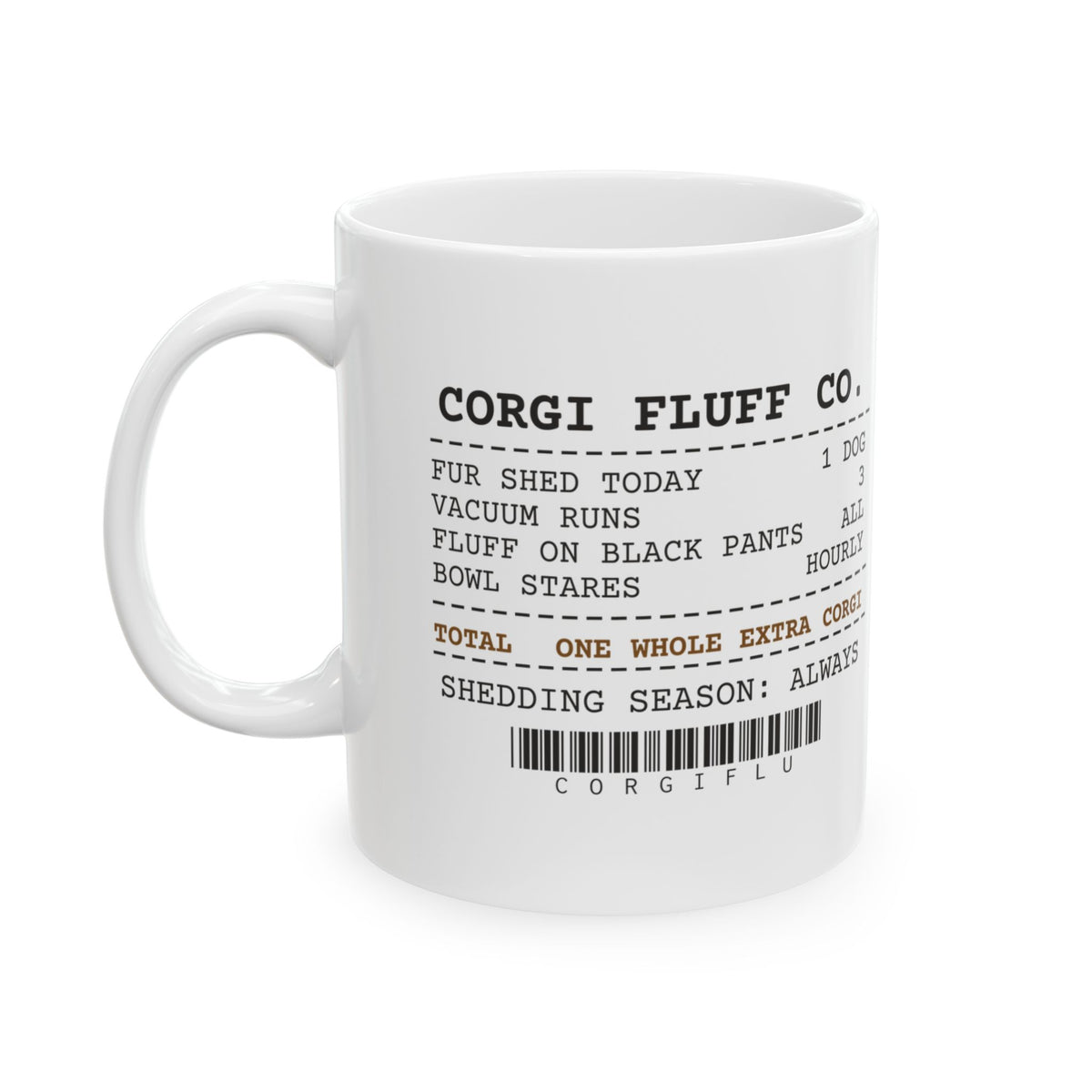 Funny Corgi Coffee Mug Shed One Whole Corgi Receipt For Owners