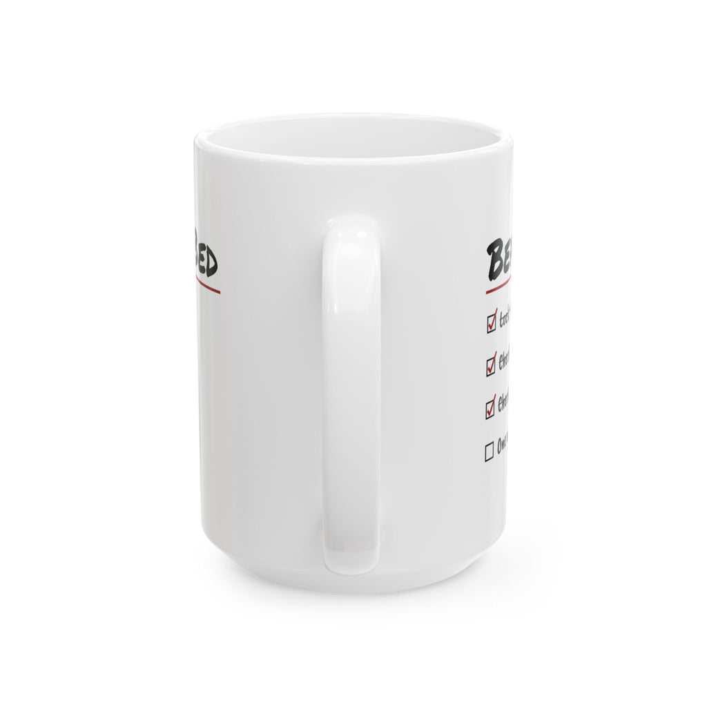 Funny True Crime Coffee Mug Before Bed One More Episode Checklist