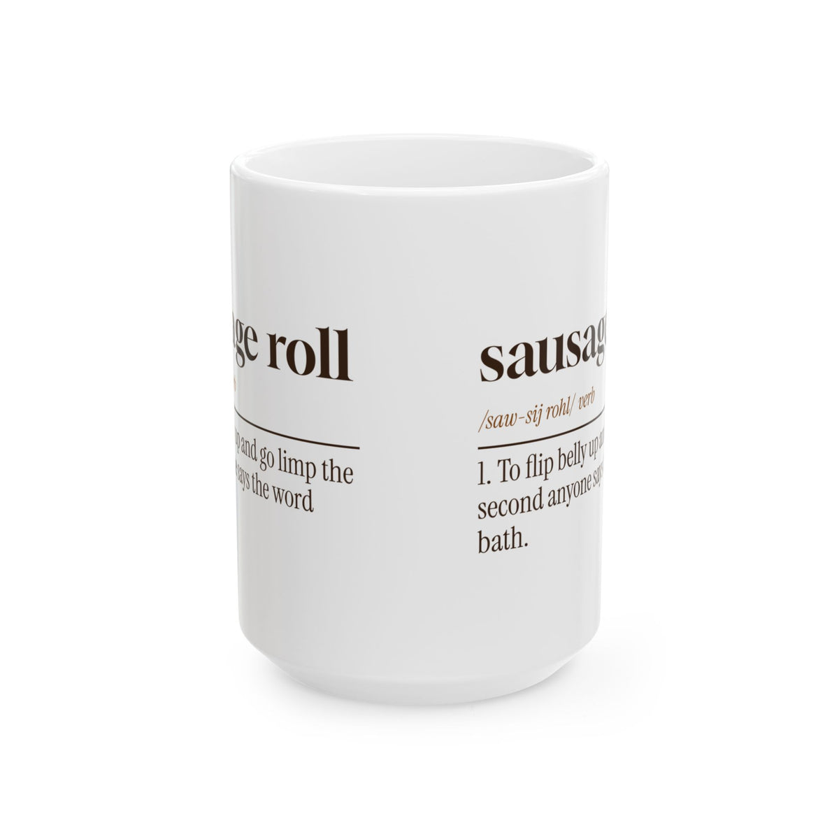 Funny Dachshund Coffee Mug Sausage Roll Dictionary For Doxie Moms