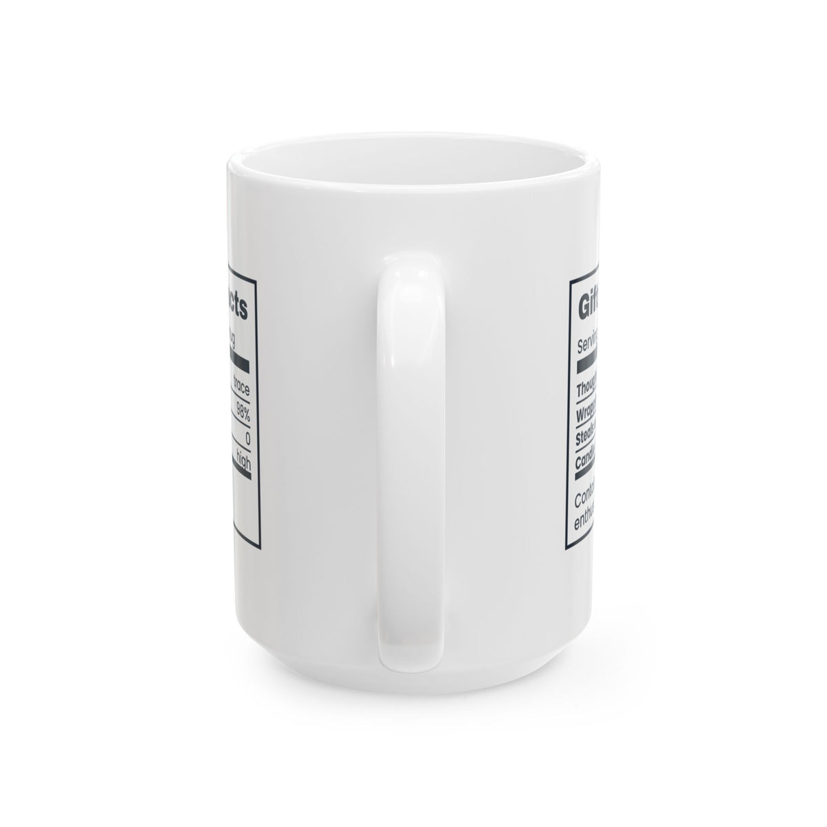 Funny White Elephant Coffee Mug Gift Swap Facts Thought Trace Amounts