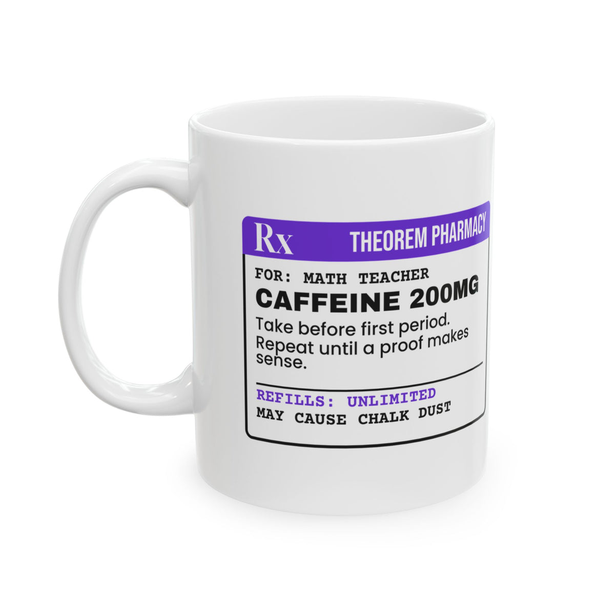 Math Lover Coffee Mug Take Before First Period