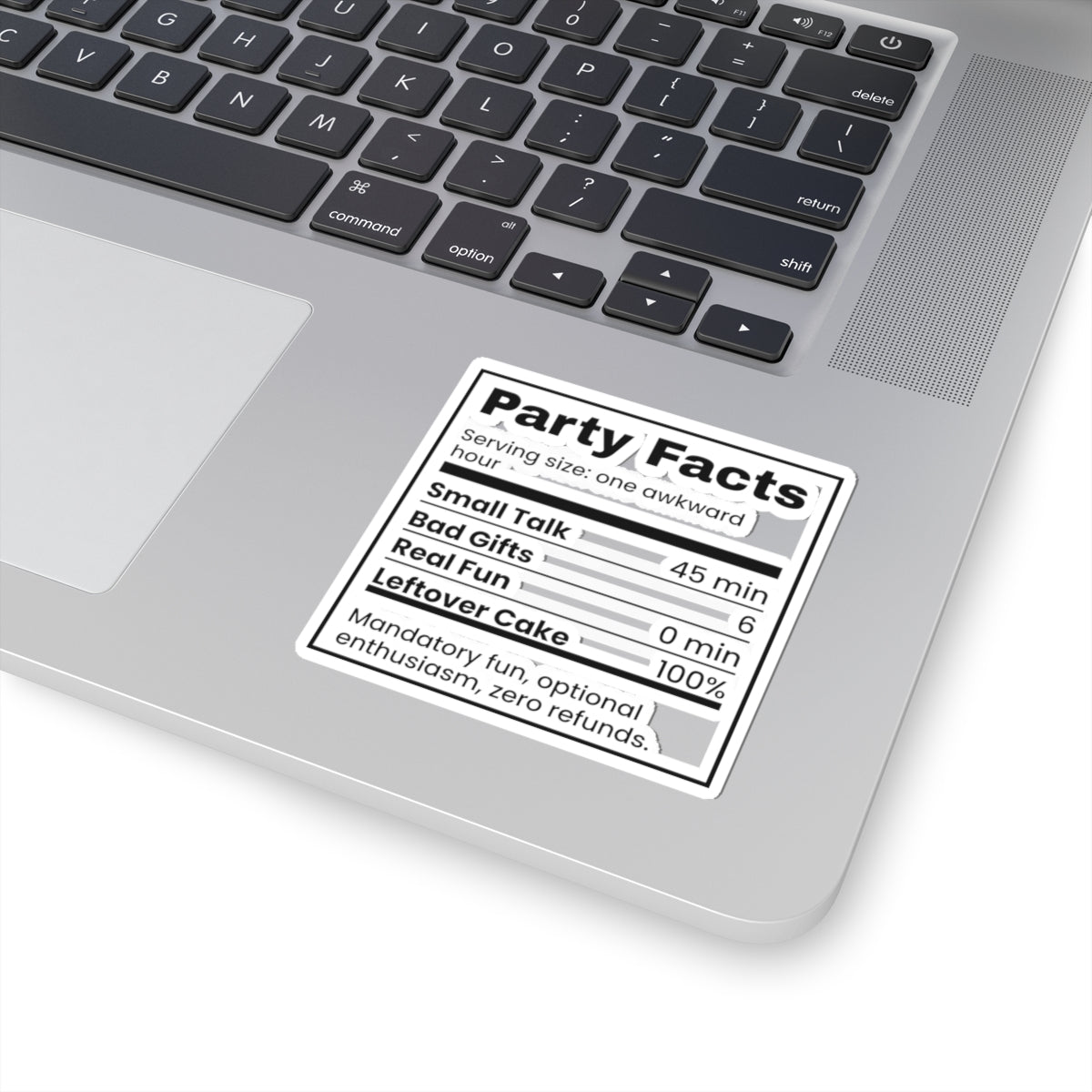 Funny Office Party Sticker Real Fun Zero Minutes