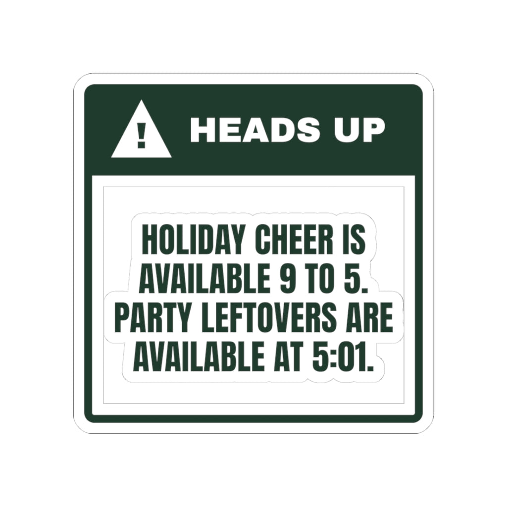 Funny Christmas Sticker Party Leftovers Available At 5:01
