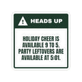 Funny Christmas Sticker Party Leftovers Available At 5:01