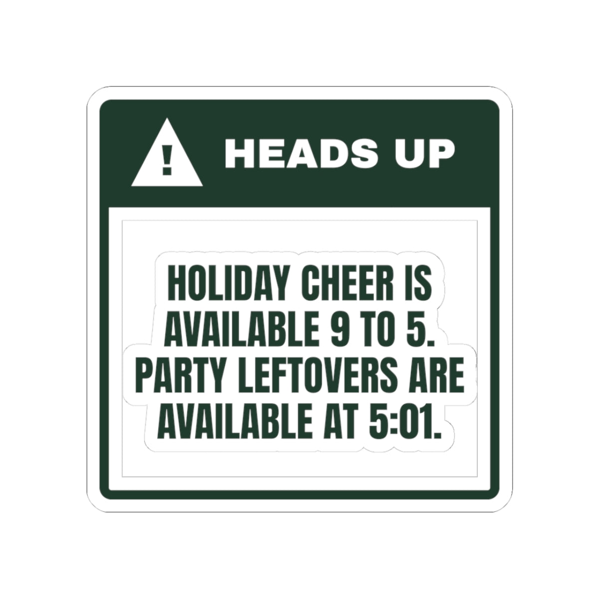 Funny Christmas Sticker Party Leftovers Available At 5:01
