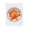 Taco Bout Fun Funny Retro Taco Pun Throw Blanket