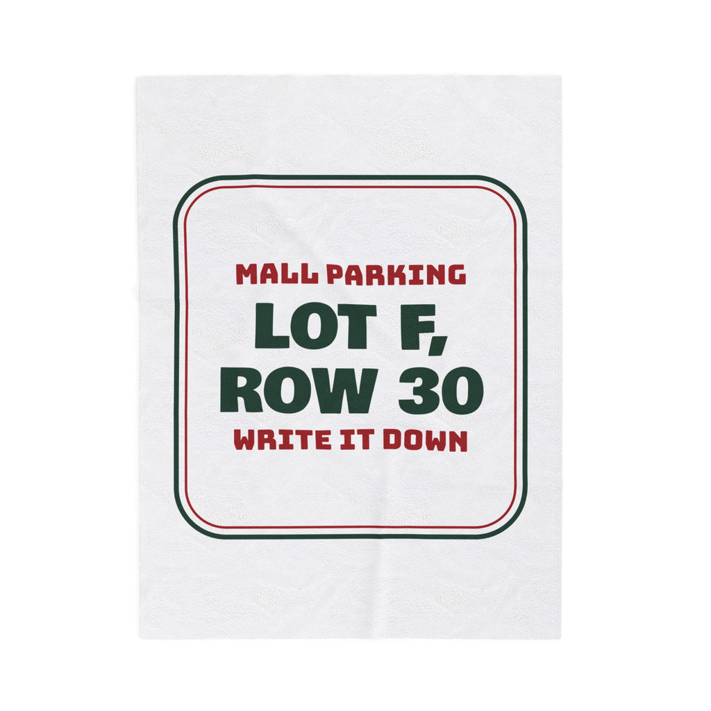 Funny Christmas Shopping Throw Blanket Lot F Row 30 Write It Down