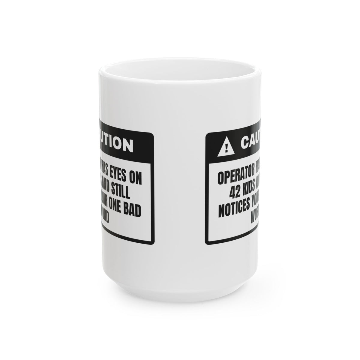 Funny Bus Driver Coffee Mug Eyes On 42 Kids For Drivers
