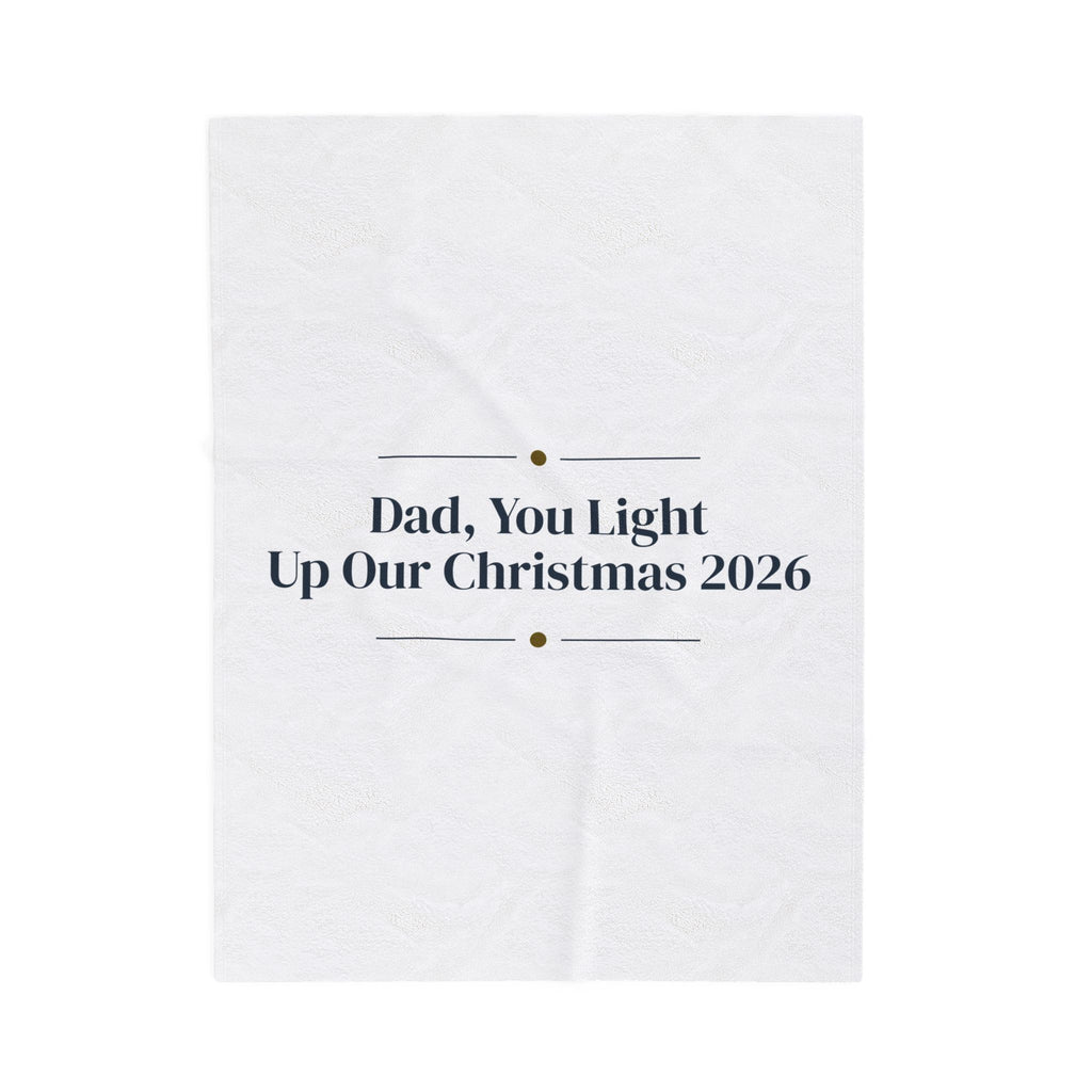 Christmas Throw Blanket Dad You Light Up Our Christmas 2026 Keepsake