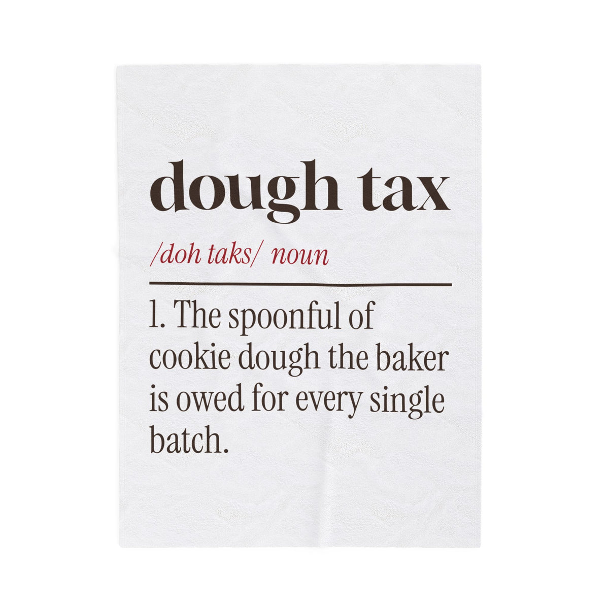 Funny Christmas Cookie Baking Throw Blanket Dough Tax Definition
