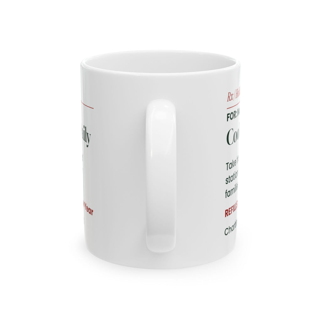 Funny Nurse Christmas Coffee Mug Cookies 3 Daily Prescription